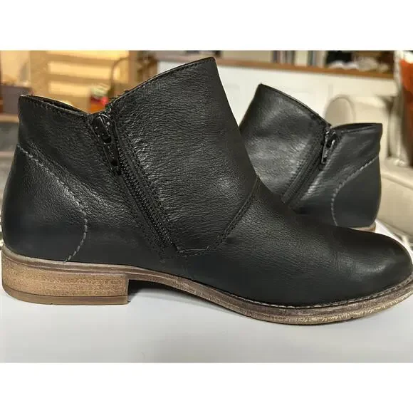 Josef Seibel Sienna 81 Black Leather Ankle Boots Black Leather, EU 38 / US 7–7.5 - Picture 5 of 8